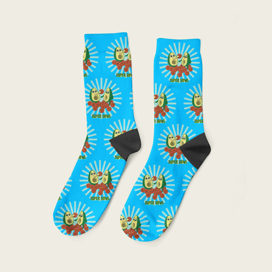 Aguacate Super Bowl - Yuyubee Socks - Calcetin Sock