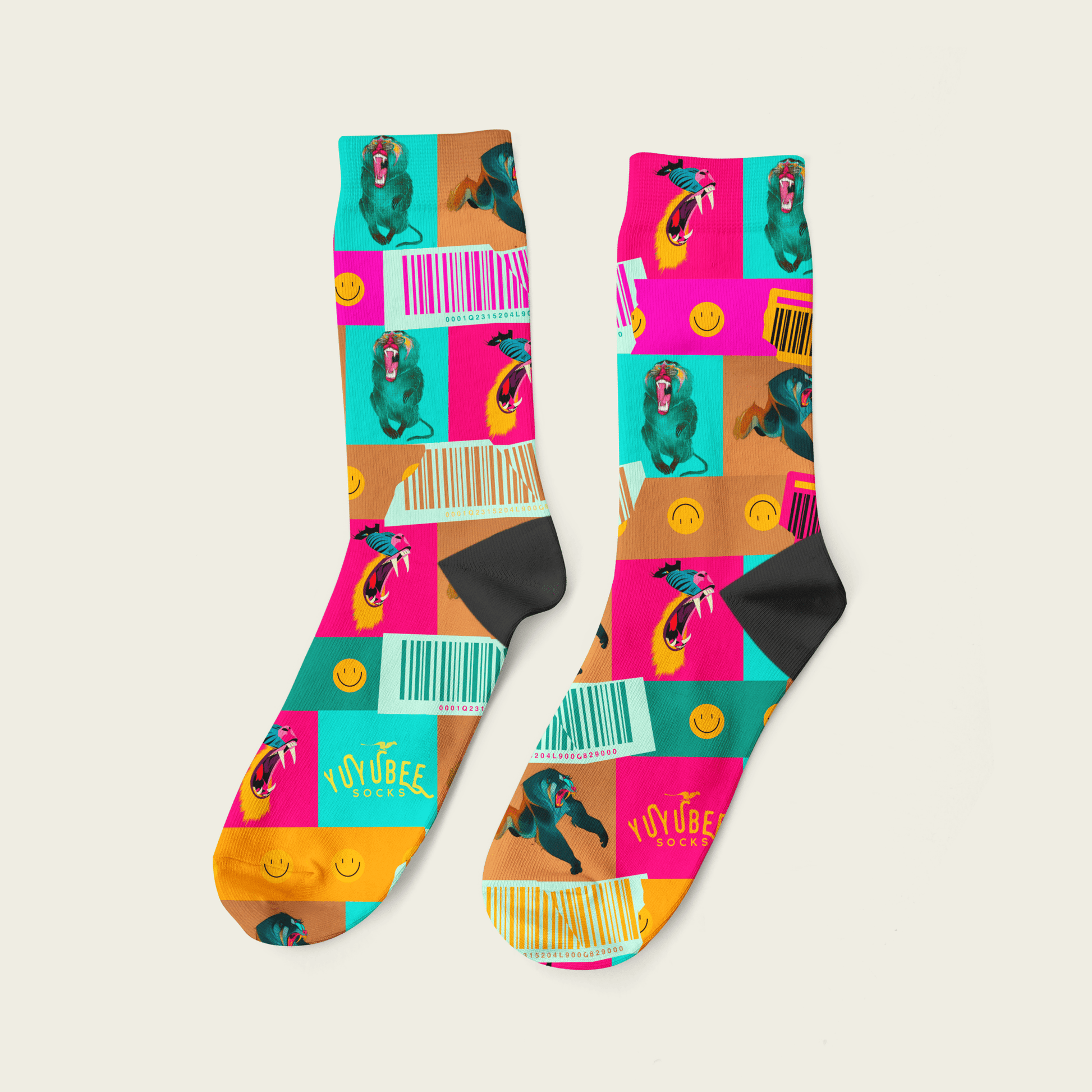 Mono Collage - Yuyubee Socks - Calcetin Sock